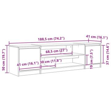 TV Cabinet Artisan Oak - Stylish & Practical Storage Solution