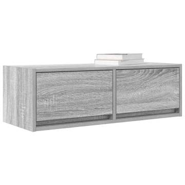 Stylish Grey Sonoma TV Cabinets - Set of 2 | HipoMarket