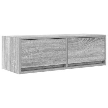 Stylish Grey Sonoma TV Cabinets - Set of 2 | HipoMarket