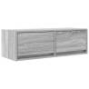 Stylish Grey Sonoma TV Cabinets - Set of 2 | HipoMarket