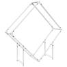 Sturdy White Firewood Rack - 100x25x100 cm Cold-Rolled Steel