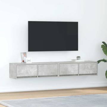 TV Cabinets 2 pcs Concrete Grey - Stylish and Durable Design