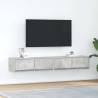  TV Cabinets 2 pcs Concrete Grey 80x31x25.5 cm Engineered Wood Colour concrete grey Size 80 x 31 x 25.5 cm Quantity in Package 2 