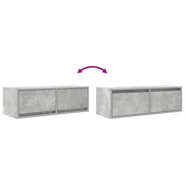 TV Cabinets 2 pcs Concrete Grey - Stylish and Durable Design