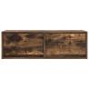 Stylish 2 pcs TV Cabinets in Smoked Oak - Space-Saving Design