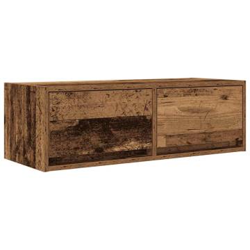 TV Cabinet Old Wood - Space-Saving Engineered Wood Solution