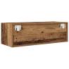 TV Cabinet Old Wood - Space-Saving Engineered Wood Solution