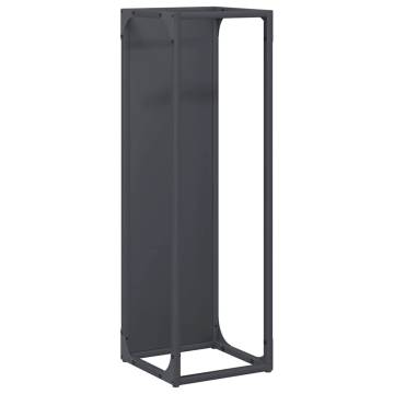 Firewood Rack Anthracite 25x25x80 cm - Sturdy Steel Storage