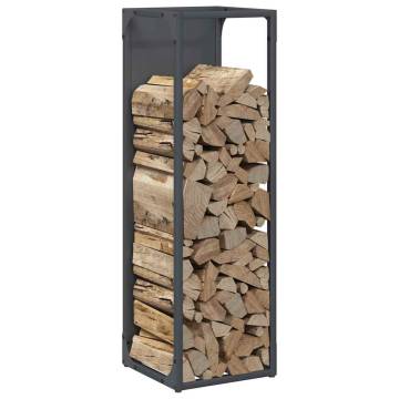 Firewood Rack Anthracite 25x25x80 cm - Sturdy Steel Storage