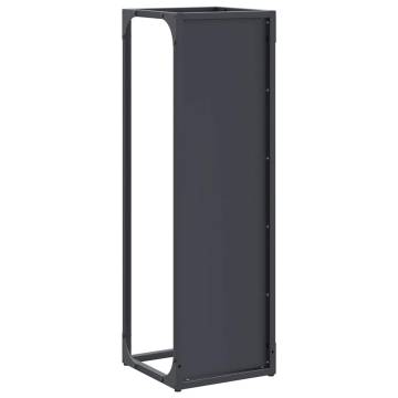 Firewood Rack Anthracite 25x25x80 cm - Sturdy Steel Storage