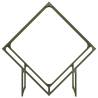 Olive Green Firewood Rack - Sturdy Cold-Rolled Steel 100x25x100 cm