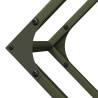 Olive Green Firewood Rack - Sturdy Cold-Rolled Steel 100x25x100 cm