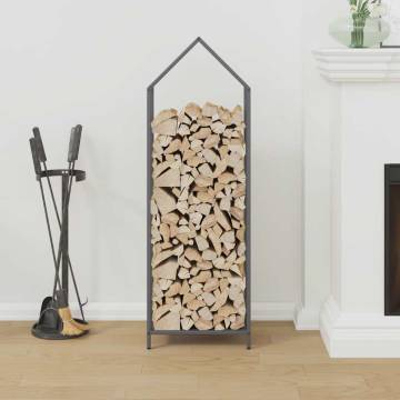 Firewood Rack Anthracite - Durable Cold-Rolled Steel Storage