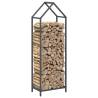 Firewood Rack Anthracite - Durable Cold-Rolled Steel Storage