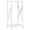 Firewood Rack White 34x25x70 cm - Durable Cold-Rolled Steel