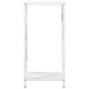 Firewood Rack White 34x25x70 cm - Durable Cold-Rolled Steel