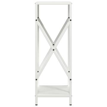 Firewood Rack White 34x25x70 cm - Durable Cold-Rolled Steel