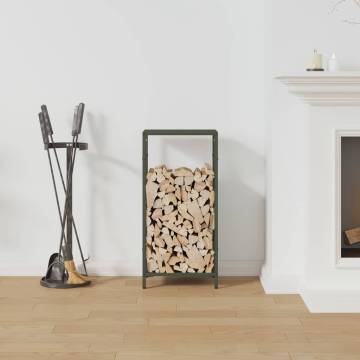 Olive Green Firewood Rack - Durable & Stylish Storage Solution