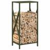 Olive Green Firewood Rack - Durable & Stylish Storage Solution