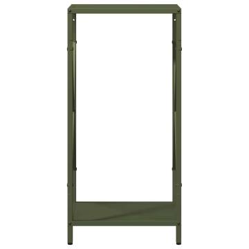 Olive Green Firewood Rack - Durable & Stylish Storage Solution