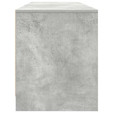 Stylish Concrete Grey TV Cabinet - 188.5x41x50 cm