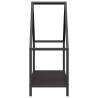 Sturdy Black Firewood Rack 60x25x60 cm - Cold-Rolled Steel