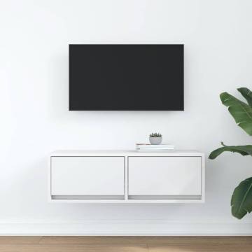 Stylish White TV Cabinet - 80x31x25.5 cm - Durable Design