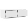 Stylish White TV Cabinet - 80x31x25.5 cm - Durable Design