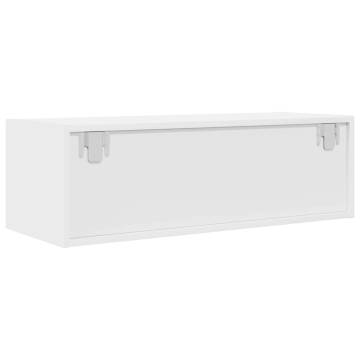 Stylish White TV Cabinet - 80x31x25.5 cm - Durable Design