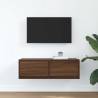 Elegant Brown Oak TV Cabinet - 80x31 cm | HipoMarket