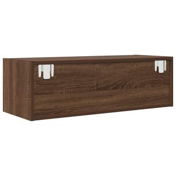 Elegant Brown Oak TV Cabinet - 80x31 cm | HipoMarket