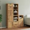  Side Cabinets 5 pcs ODDA 40x24x79 cm Solid Wood Pine Colour natural Quantity in Package 1 Model 7 shelves 5 drawers 