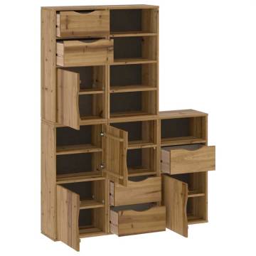 ODDA Side Cabinets - 5 pcs Solid Pine Storage Units