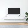 Stylish White TV Cabinets - 2 pcs, Engineered Wood | HiPoMarket