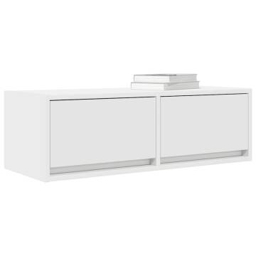 Stylish White TV Cabinets - 2 pcs, Engineered Wood | HiPoMarket