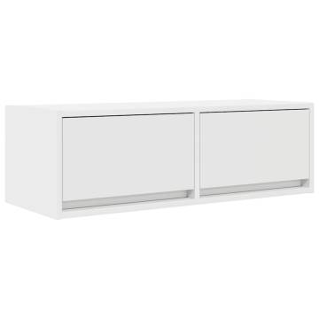 Stylish White TV Cabinets - 2 pcs, Engineered Wood | HiPoMarket