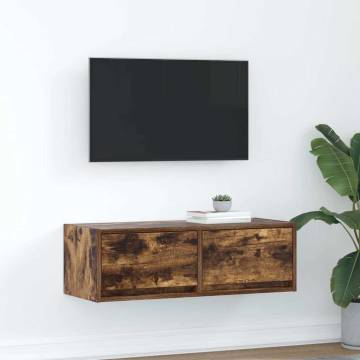 Smoked Oak TV Cabinet - Stylish & Space-Saving Design