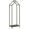 Olive Green Firewood Rack - Durable Cold-Rolled Steel 40x25x120 cm