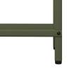 Olive Green Firewood Rack - Durable Cold-Rolled Steel 40x25x120 cm