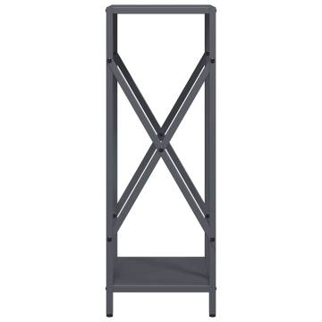 Sturdy Anthracite Firewood Rack | 34x25x70 cm | Steel Design