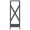 Sturdy Anthracite Firewood Rack | 34x25x70 cm | Steel Design