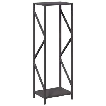 Firewood Rack Black 34x25x100 cm | Durable Steel Design