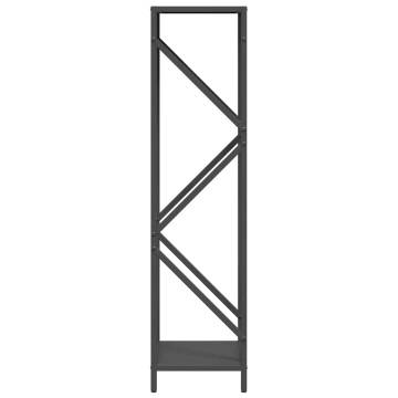 Firewood Rack Black 34x25x100 cm | Durable Steel Design