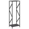 Firewood Rack Black 34x25x100 cm | Durable Steel Design