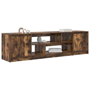 Stylish Smoked Oak TV Cabinet - Ample Storage & Durable Design