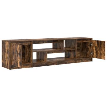 Stylish Smoked Oak TV Cabinet - Ample Storage & Durable Design