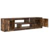 Stylish Smoked Oak TV Cabinet - Ample Storage & Durable Design