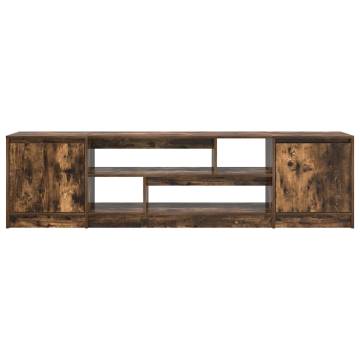 Stylish Smoked Oak TV Cabinet - Ample Storage & Durable Design