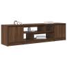 Brown Oak TV Cabinet - Stylish Storage for Your Living Room