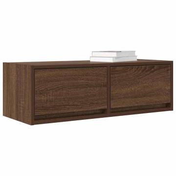 Stylish Brown Oak TV Cabinets - 2 pcs | Hipomarket